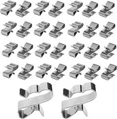 Generic 30Pcs Solar Panel Cable Clips,Trailer Frame Wire Clips,Solar Panel Wire Clip for Boat Trailer