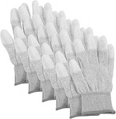 HOMSFOU 5pairs Static Working Gloves Non-slip Coated for Precision Tasks Electronics Mobile Repairs and Jewelry Assembly Ergonomic Design for Comfort and Flexibility