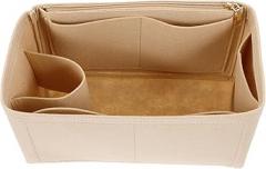 LIFKOME Bag Organizer Insert Felt Makeup Purse Organizer Compartments for Easy Storage Handbags and for Cosmetics Jewelry and Electronics