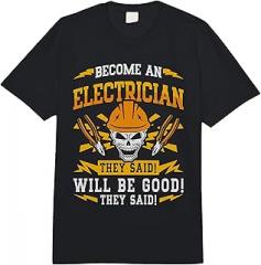 Electronics Repair Designs for Electrician Become an Electrician Electrical Wirings Electronics Repair Comfort Colors Adult Heavyweight T-Shirt
