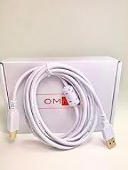 OMNIHIL White 8FT High Speed USB 2.0 Cable Compatible with Official Creality Ender 3 3D Printer