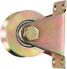 Track Pulley for Ropes 1-8mm, Steel Cable Pulley with Ball Bearings, Heavy Duty V Type Wheel, Galvanized Metal for Sliding Door and Machinery Use(50mm)