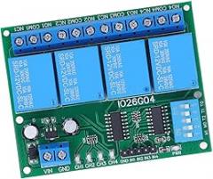 4 Channel Relay Module Control Board Switch Controller DC 12V with Independent Trigger and Delay for Automotive, Motors, Electronics