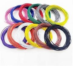 2M-100M UL1007 Electronic Wire 30 28 26 AWG | Black Red Color, PVC Insulated, Tin-Plated Copper, Environmental, for LED/DIY Cord(Brown,20M_26AWG)