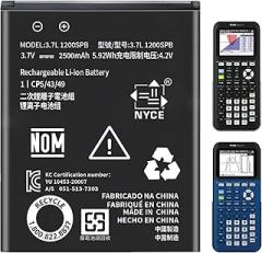 TI-84 Plus CE Battery,[2026 Upgraded] Replacement Battery for Texas Instruments TI-84 Plus CE,TI Nspire CX,CX II,TI Nspire CX CAS,CX CAS II, Part No 3.7L1200SPB/N:P11P35-11-N01 3.7V 2500mAh