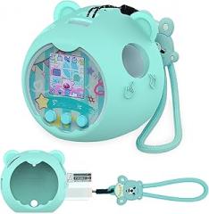 JCHPINE Silicone Cover Case for Punirunes Interactive Digital Toy, Protective Skin Sleeve for Punirunes Digital Pet Toys Squishy Characters Electronic Pets Accessories (Teal Case)