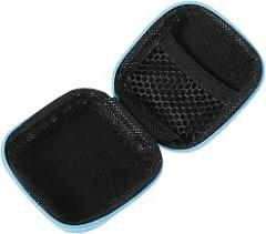 Portable Earbud Case Electronics Organizer Travel Storage Bag for Earphones and Chargers with Eva Material Compact Carrying Pouch for Travelers