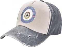 LDGSUPH US Army Cold War Communications Electronics Command CECOM Unit Crest Veteran Vintage Washed Distressed Baseball Cap