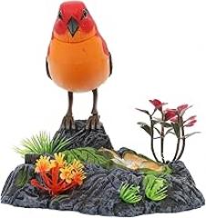 SUPVOX Realistic Bird Toy Plastic Imitation Parrot Toy Voice Movement for Birds Cage