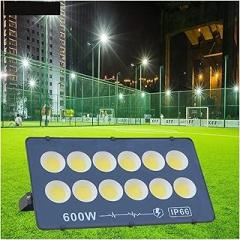 LED Floodlight 600W 500W 400W 300W 200W 100W IP65 Waterproof Spotlight Outdoor Lighting(Warm White,50W)
