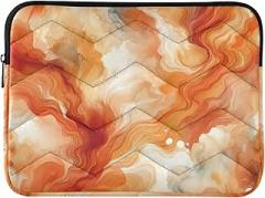 Computer Carrying Case for Laptop Portable Electronic Device Cover Orange Watercolour Portable Protective Case