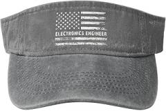 MULIHU Electronics Engineer American Flag Sun Hat Sun Visor Hats for Women Men Baseball Cap Golf Hats