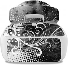 MightySkins Skin Compatible with DJI Goggles – Black Flourish | Protective, Durable, and Unique Vinyl Decal wrap Cover | Easy to Apply, Remove, and Change Styles | Made in The USA