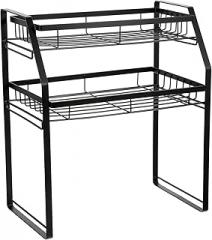 Milisten Two-layer Spice Storage Rack Kitchen Spice Storage Holder with Multi-function Design for Countertop Organization