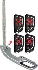 1x New Proximity Key Fob Uncut Insert Blade Compatible with & fit for Select Cadillac Chevy Vehicles - YG0G20TB1-19 - (No Electronics or Chip Inside)