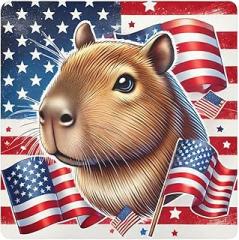 Joko Ivery Capybara Flag Independence Protective Wrap 13.8