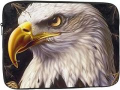 US Bald Eagle Printed Laptop Sleeve for Men Women Shockproof Laptop Case Bag for Travel Office School