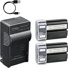 Kastar 2-Pack Battery and AC & USB-C Charger, Compatible with Nikon EN-EL1, Konica Minolta NP-800, Nikon Coolpix 4300 4500 4800 5000 5400 5700 8700 775 880 885 995 E880, Konica Minolta DiMAGE A200