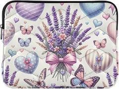Lavender Heart Pink Laptop Case Laptop Sleeve Case 15.6 Inch Portable Electronic Device Cover