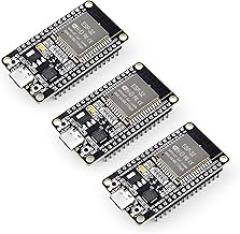 ELEGOO 3PCS ESP-32 Development Board USB-C, 2.4GHz Dual Mode WiFi+Bluetooth 4.2 Dual Core Microcontroller Support AP/STA/AP+STA, CP2102 Chip