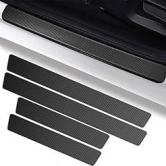 4 Pcs Car Door Sill Protector for Toyota Sienna 2021-2024 2025, Car Sill Protectors Sticker Anti-Scratch Carbon Fiber Protectors Strips