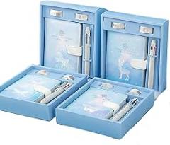 Creative and Personalized Leather Schedule Notebook, Cute Animal Student Leather Magnetic Buckle Notebook - Endless Star Box