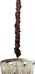 Chain and Cord Cover Chandelier 6ft Long Coffee Brown