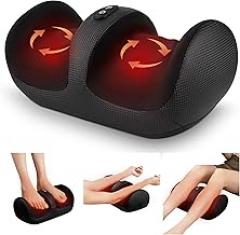 Nekteck Foot Massager with Heat & Foot Roller, Shiatsu Calf Leg Massager for Circulation and Neuropathy Pain Relief for Feet Care Home Office Gadgets Relaxing Massage Tools Gifts for Women Men Mom Dad