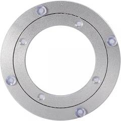 Round Table Bearing Plate Made of Solid Aluminum Alloy, Screwable Rotating Base for Electronic Repair Tools (4 inches*H8.5MM)