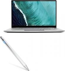 BoxWave Stylus Pen Compatible with ASUS Chromebook Flip C434 - AccuPoint Active Stylus, Electronic Stylus with Ultra Fine Tip - Metallic Silver