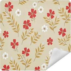 Small Natural Flowers Camera Protective Wrap, Anti-scratch Lens Protector Wrapper, Magic Self-Adhesive Cloth for Cameras/DSLR/Laptop/Electronic Accessories, M