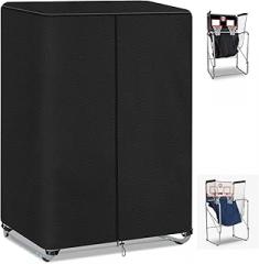Basketball Arcade Game Cover, 600d Oxford Waterproof Dust Protective Covers for Electronic Basketball Hoop Game with Zipper,for Home Commercial,Black (Black, 126*56*208CM)