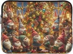 Gnomes Gathering Christmas Tree Laptop Sleeve Laptop Sleeve for 14 Inch Laptop Portable Electronic Device Cover
