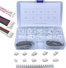 jst PH Connector Kit 2,3,4,5,6 pin Connector 2.0mm Pitch Straight Male/Female Adapters & Crimp Terminals Circuit Board connectors for Arduino, DIY Electronics & Home Use (Terminal Set 460 pcs)