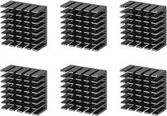 DMiotech 6 Pack 10x20x20mm Aluminum Alloy Radiator Electronic Cooler Radiator with Thermal Paste for MOS and IC Chip