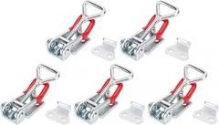 4002 Heavy Duty Zinc Plated Toggle Clamp Triangular Lever Quick Fixture Tool for Mechanical Processing Welding Vehicle Manufacturing Electronic Assembly 5 Pack Galvanized