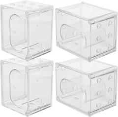 4pcs Plastic Watch Display Organizer Box Jewelry Storage Case for Electronic Watches Travel Holder