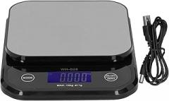 WH‑B28 Stainless Steel Electronic Scale, Digital Precision Scale, Black 10Kg/1g Liquid Crystal Electronic Scale, Electronic Balance Laboratory Scale