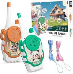 COUOMOXA Walkie Talkies Electronic for Kids: 2 Pack 2000FT Long Range Coverage - Outdoor Toys for Kids Age 3-12 Camping Hiking Backyard Trips - Birthday Gift for Boys Girls