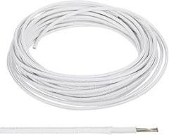 Generic 16.4Ft 18AWG Electronic Wire, -30 to 200 Degrees Celsius Insulated High Temperature Resistant Electrical Flexible Silicone Cable for Lamp Boiler Heater, White