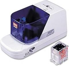 Max EH70F Electronic Heavy Duty Flat Clinch Stapler, 70-Sheet Capacity, Gray