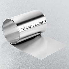 Stainless Steel Shim Stock, 304 Stainless Steel Foil Plate Thin Metal Sheet Strip Shim Roll for Crafts, Electronic Equipment, Full Hard Temper, 50
