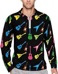 CFZZNYESQF Men's Comfy Pullover Sweater Long Sleeve Sweatshirt Mock Neck Polo Shirt Lightweight Clothes