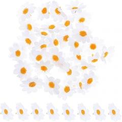 Milisten 100 Pcs Artificial Sunflowers Silk Flowers White Simulation Flowers for DIY Crafts Wedding Party Floral Arrangement Home Decoration