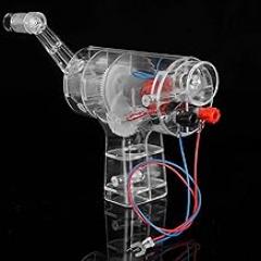 Manual Crank Generator Model Electronic Mechanical Power Physics Hand Crank Generator Hand Crank AC and DC Generator Hand Cranked Three-Phase DC Generator Clear Hand Crank