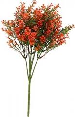 Milisten Artificial Flower Bouquet Simulation Decor and Lucky Clover, Red Faux Flowers for Home and Photography Prop, Realistic Floral Adornment