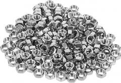 180pcs Stainless Steel Hexagon Fastening Nuts and Wear-Resistant High Strength Fasteners for Various Applications for DIY and Electronic Projects