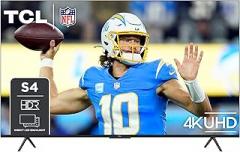 TCL 85-Inch Class S4 4K LED Smart TV with Google (85S450G, 2023 Model), Dolby Vision, HDR Pro, Atmos, Assistant Built-in Voice Remote, Works Alexa, Streaming UHD Television