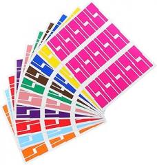 Alipis 10 Sheets Cable Labels for Electronics Tear Resistant Handwriting Printing Options Simplified Cable Sorting Color Coded Organization for Cord Management