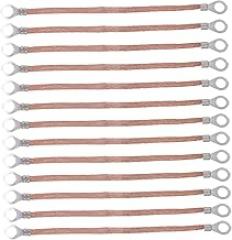 100pcs Flexible Braided Ground Wire Grounding Wire Straps Suitable for Industrial Electronic Automotive Applications